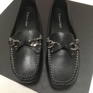 Etienne Aigner Melissa Black Leather Loafers New